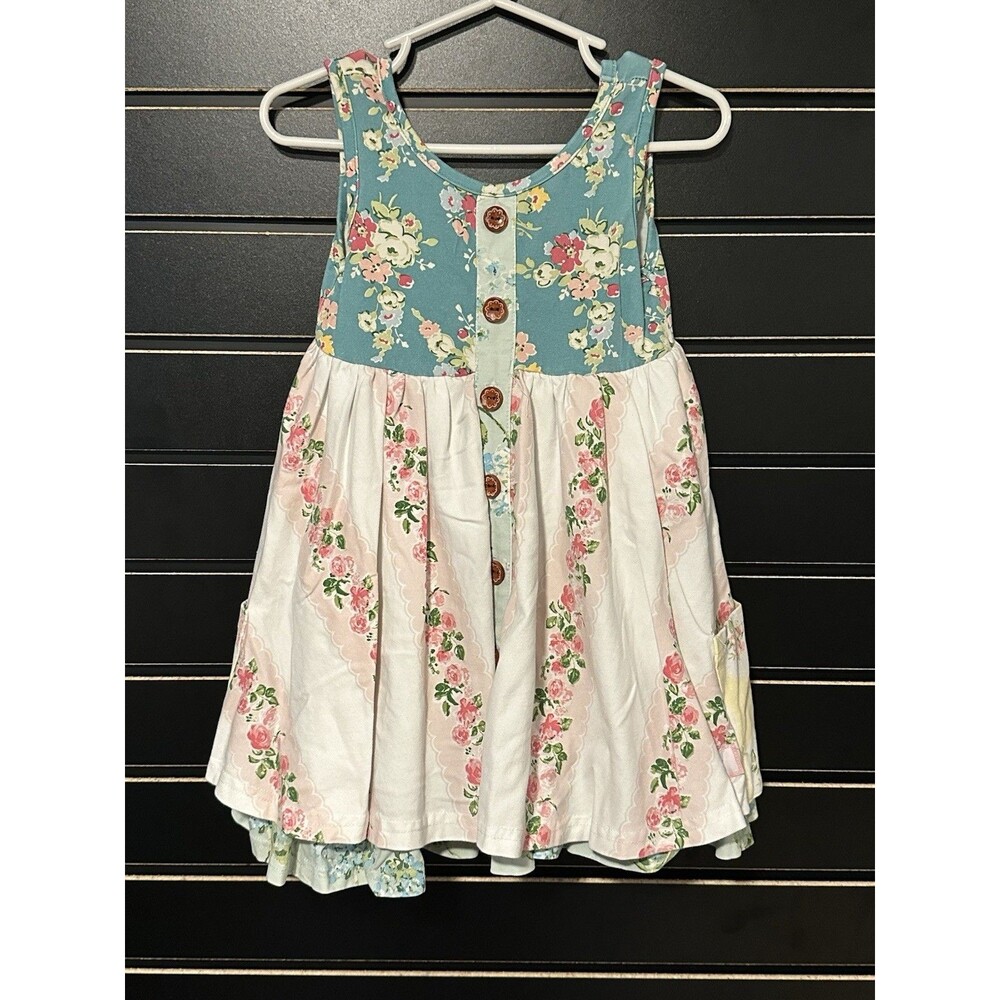 EUC Sweet Honey Mixed Print Floral Tank Sundress Size 2T